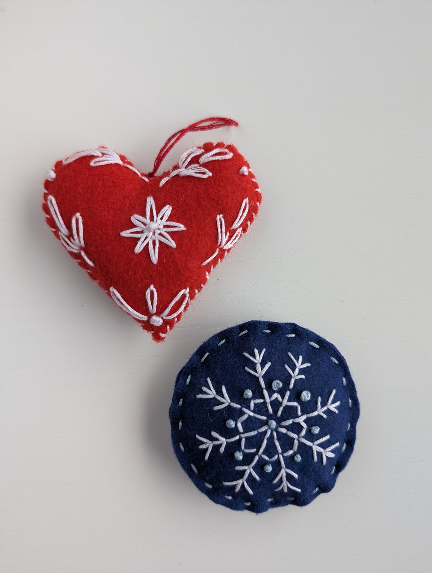 Grown Up and Me Felt Christmas Ornament Workshop